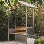 Monaco Aluminium Bench with Roof
